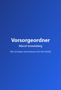 Vorsorgeordner Vorsorgeordner